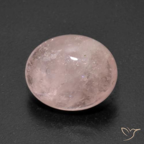 4.47ct Naturale rosa fenicottero Morganite, Ovale, Trasparente