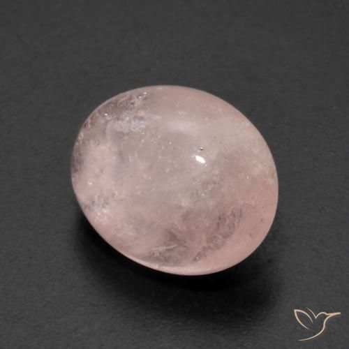 Morganite rosa fenicottero naturale da 4.47 ct, Ovale, Trasparente
