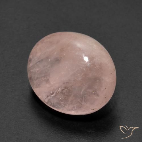 Morganite rosa fenicottero naturale da 6.38 ct, Ovale, Trasparente