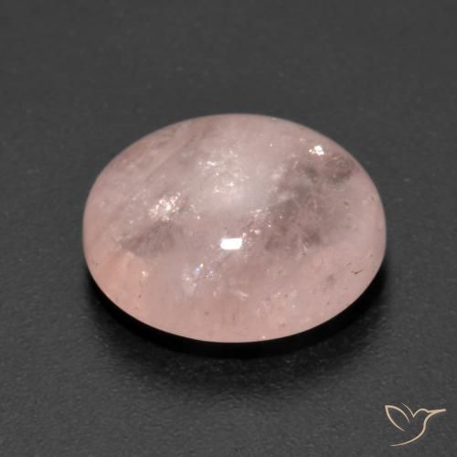 Morganite rosa fenicottero naturale da 6.38 ct, Ovale, Trasparente