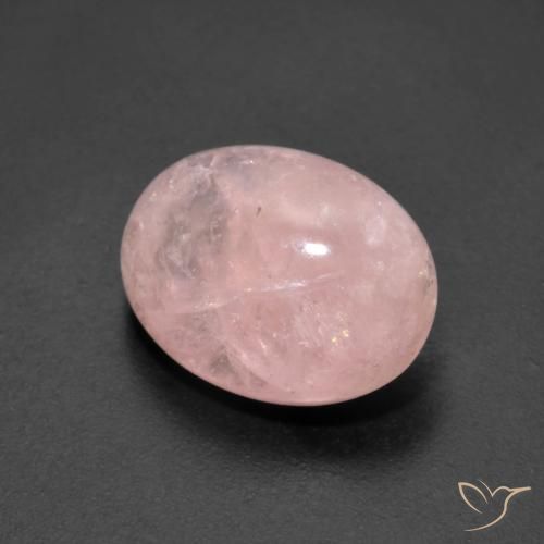 Morganite Rosa rosa naturale da 7.02 ct, Ovale, Traslucido
