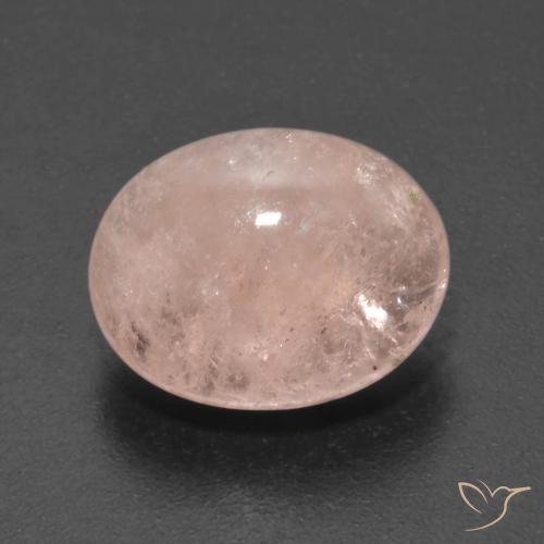 5.27ct Naturale Rosa salmone Morganite, Ovale, Trasparente