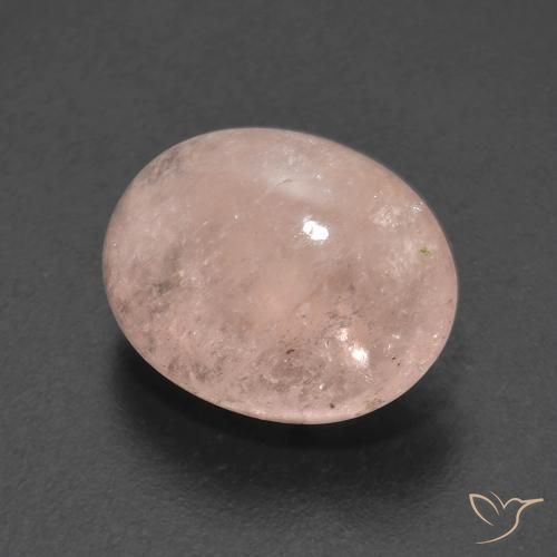 Morganite Rosa salmone naturale da 5.27 ct, Ovale, Trasparente