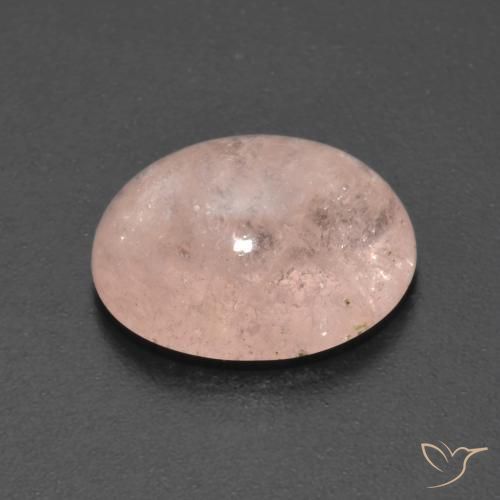 Morganite Rosa salmone naturale da 5.27 ct, Ovale, Trasparente