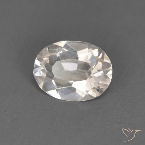 0.41ct Naturale Rosa Molto Chiaro Morganite, Ovale, VVS-VS