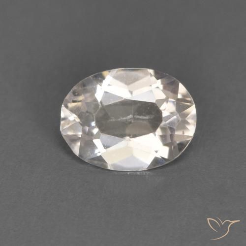 Morganite Rosa Molto Chiaro naturale da 0.41 ct, Ovale, VVS-VS