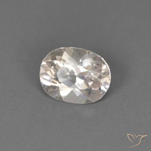Morganite Rosa salmone naturale da 0.42 ct, Ovale, VS