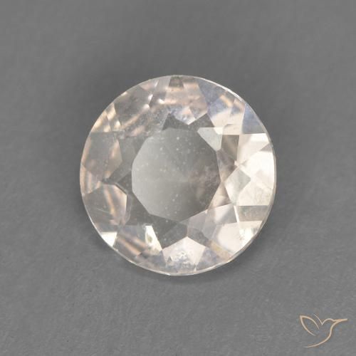 0.51ct Naturale Rosa salmone Morganite, Rotondo, VVS-VS
