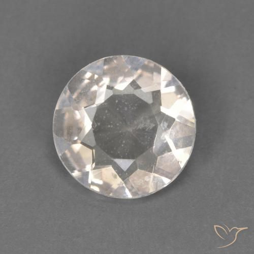 Morganite Rosa salmone naturale da 0.51 ct, Rotondo, VVS-VS