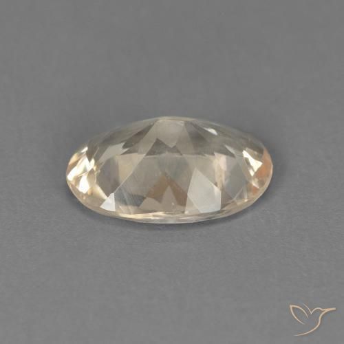Morganite Dorato chiaro naturale da 0.71 ct, Ovale, VVS-VS