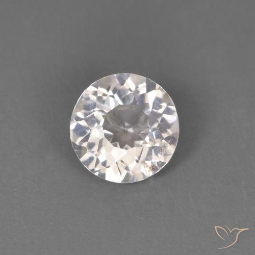 0.41ct Naturale Rosa Molto Chiaro Morganite, Rotondo, VS