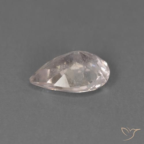 Morganite Rosa Molto Chiaro naturale da 0.59 ct, Forma a pera, SI