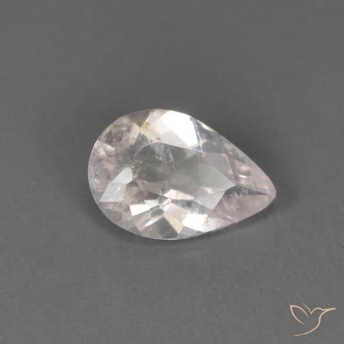Morganite rosa fenicottero naturale da 0.34 ct, Forma a pera, SI