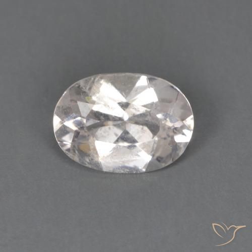 0.52ct Naturale Rosa Molto Chiaro Morganite, Ovale, VS
