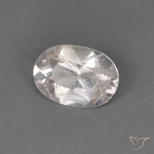 Morganite Rosa Molto Chiaro naturale da 0.52 ct, Ovale, VS