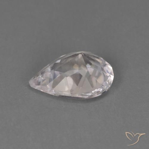 Morganite Rosa Molto Chiaro naturale da 0.52 ct, Forma a pera, SI