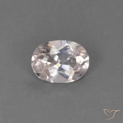 0.32ct Naturale Rosa salmone Morganite, Ovale, VS