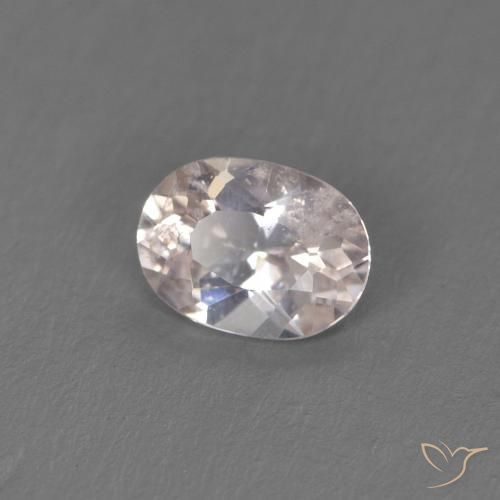 Morganite Rosa salmone naturale da 0.32 ct, Ovale, VS