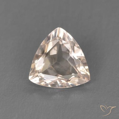 0.47ct Naturale Rosa medio Morganite, Taglio trillion, VS