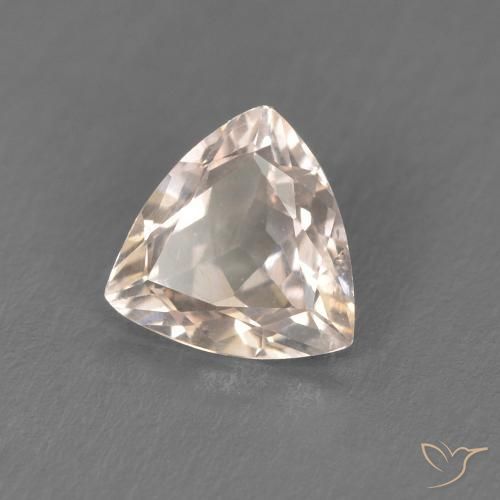 Morganite Rosa medio naturale da 0.47 ct, Taglio trillion, VS
