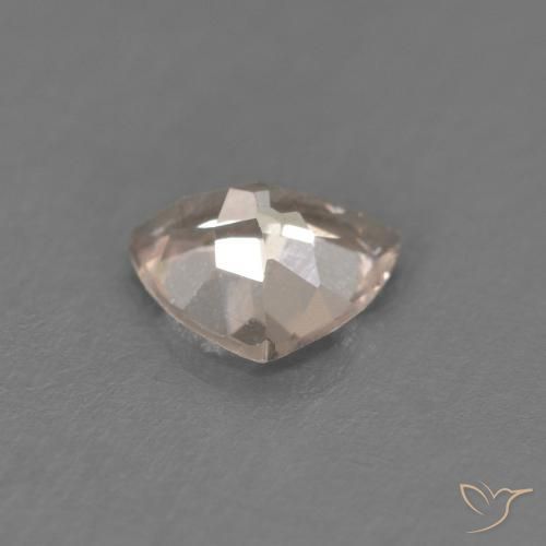 Morganite Rosa medio naturale da 0.47 ct, Taglio trillion, VS