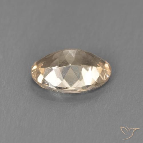 Morganite Arancione chiaro naturale da 0.88 ct, Ovale, VS