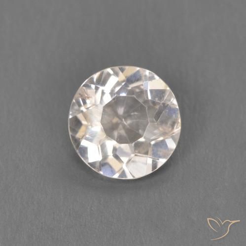 0.33ct Naturale Rosa Molto Chiaro Morganite, Rotondo, VS