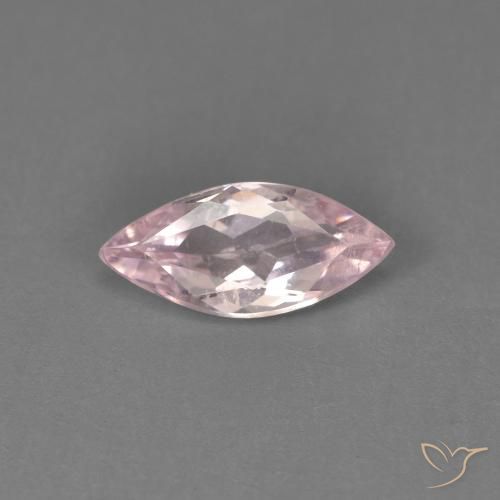 0.48ct Naturale Rosa chiaro Morganite, Taglio marquise, VS