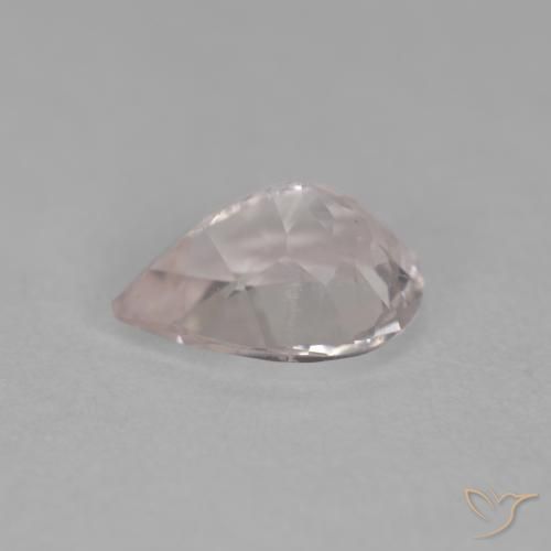 Morganite Medium Light-Pink naturale da 0.69 ct, Forma a pera, VS