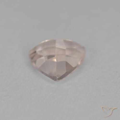 Morganite Rosa salmone naturale da 0.33 ct, Taglio trillion, VVS-VS