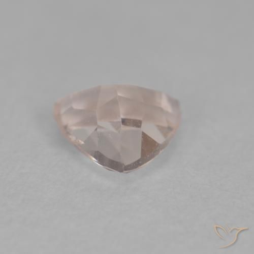 Morganite Medium Light-Pink naturale da 0.37 ct, Taglio trillion, VVS-VS