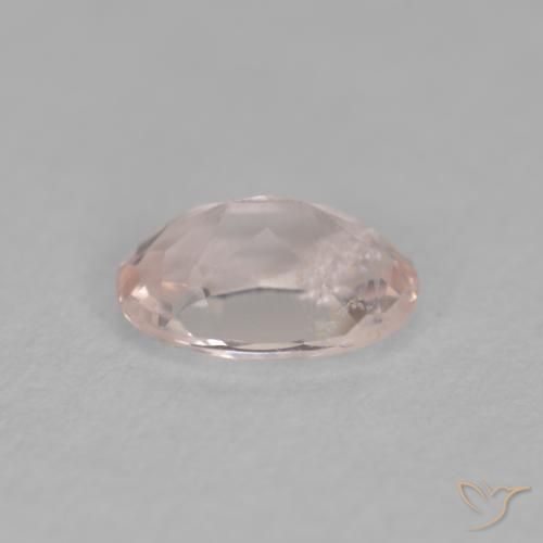 Morganite Rosa salmone naturale da 0.38 ct, Ovale, VS