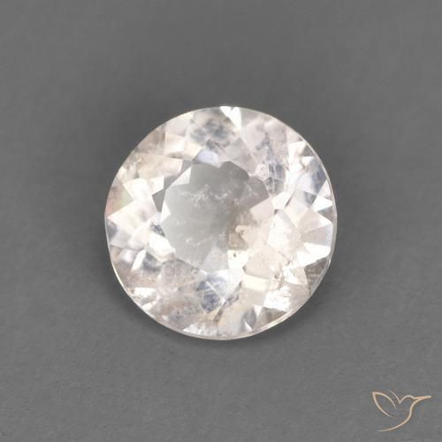 Morganite Rosa Molto Chiaro naturale da 0.45 ct, Rotondo, VS