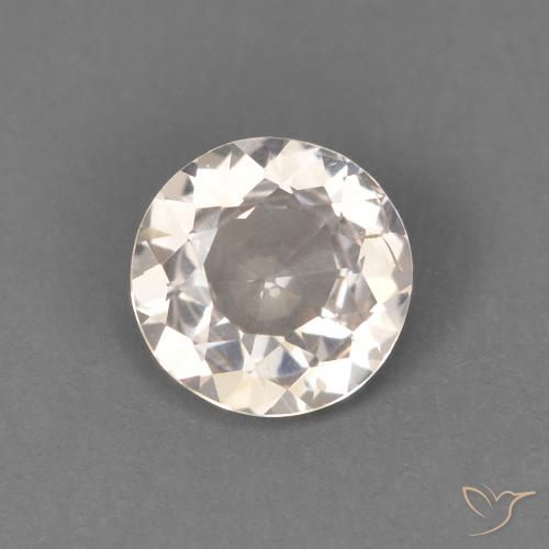 0.40ct Naturale Medium Light-Pink Morganite, Rotondo, VS