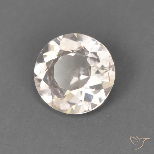Morganite Medium Light-Pink naturale da 0.40 ct, Rotondo, VS