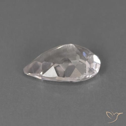 Morganite Rosa Molto Chiaro naturale da 0.51 ct, Forma a pera, VS