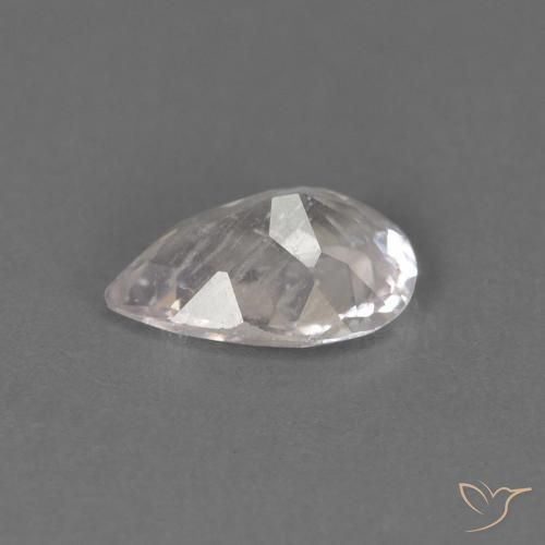 Morganite Rosa Molto Chiaro naturale da 0.42 ct, Forma a pera, VS