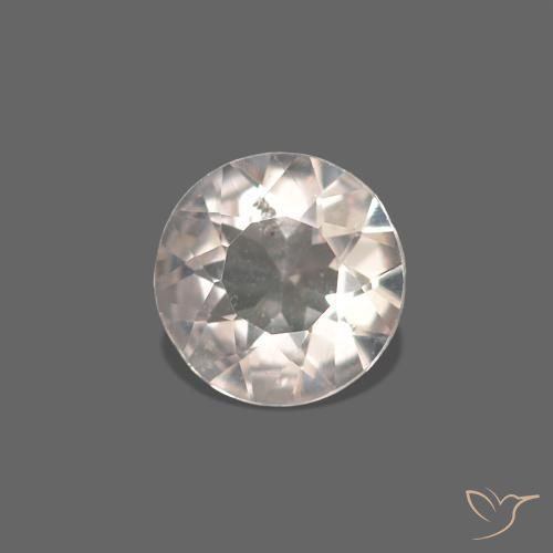 Morganite Medium Light-Pink naturale da 0.23 ct, Rotondo, VVS-VS