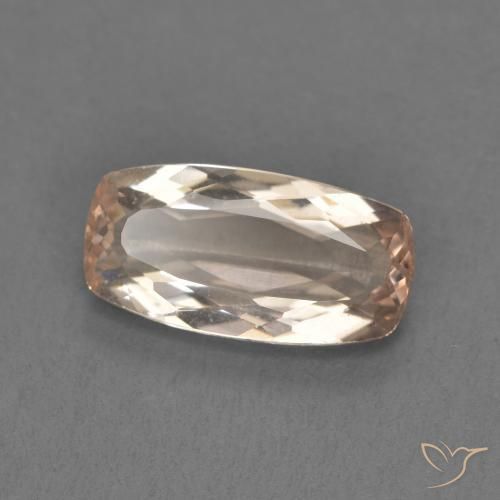 Morganite Rosa medio naturale da 1.38 ct, Cuscino, VVS-VS
