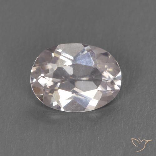 0.34ct Naturale Rosa chiaro Morganite, Ovale, VS