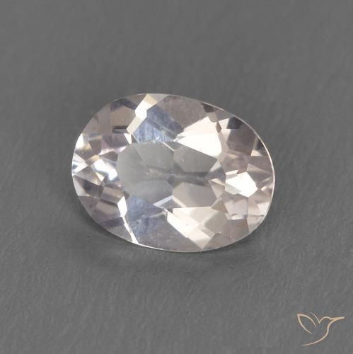 Morganite Rosa chiaro naturale da 0.34 ct, Ovale, VS