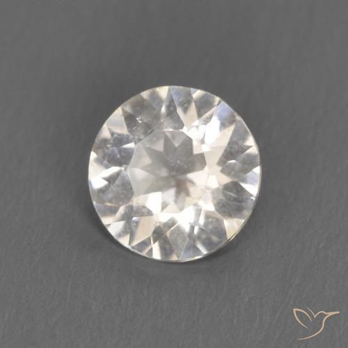 Morganite Rosa salmone naturale da 0.26 ct, Rotondo, VVS-VS