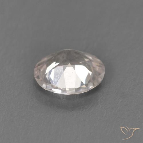 Morganite Rosa salmone naturale da 0.26 ct, Rotondo, VVS-VS