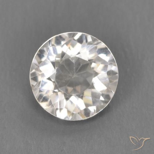 0.53ct Naturale Rosa Molto Chiaro Morganite, Rotondo, VVS-VS