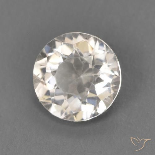 Morganite Rosa Molto Chiaro naturale da 0.53 ct, Rotondo, VVS-VS