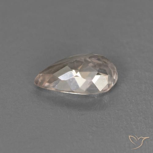 Morganite Rosa medio naturale da 0.39 ct, Forma a pera, VVS-VS
