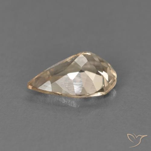 Morganite Oro naturale da 0.80 ct, Forma a pera, VS