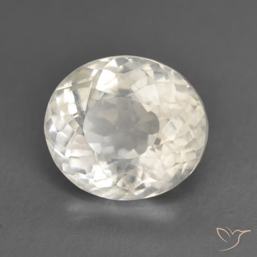 Morganite bianco perla naturale da 5.60 ct, Ovale, VS