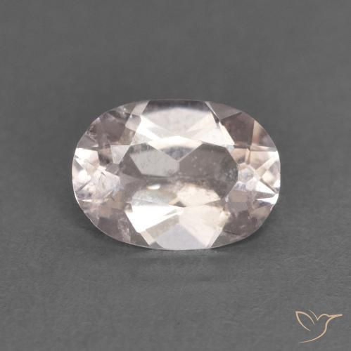 0.48ct Naturale Rosa Molto Chiaro Morganite, Ovale, VS