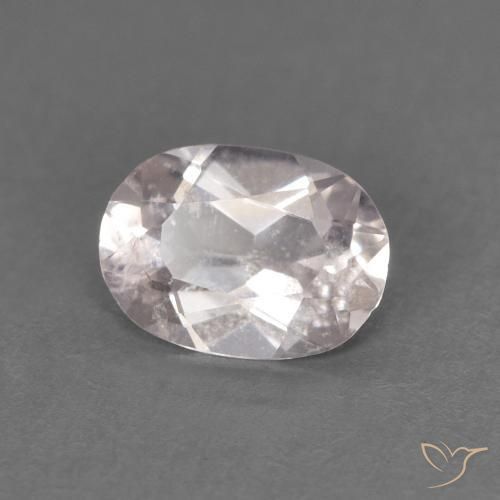 Morganite Rosa Molto Chiaro naturale da 0.48 ct, Ovale, VS